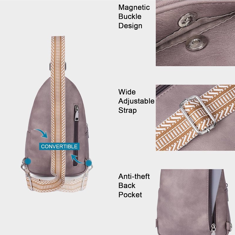 CLUCI Small Sling Bag for Women, Vegan Leather Fanny Pack Crossbody Bags for Women, Unique Birthday Gifts - Image 5